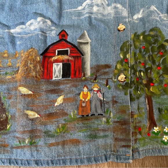 Vintage Denim Skirt by balaban Size 44 Made in Canada - Picture 2 of 8